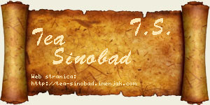 Tea Sinobad vizit kartica